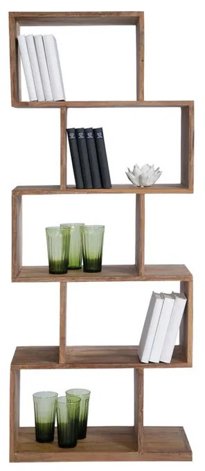 Sheeshamhout Wandkast Zig Zag - 60x30x150cm.