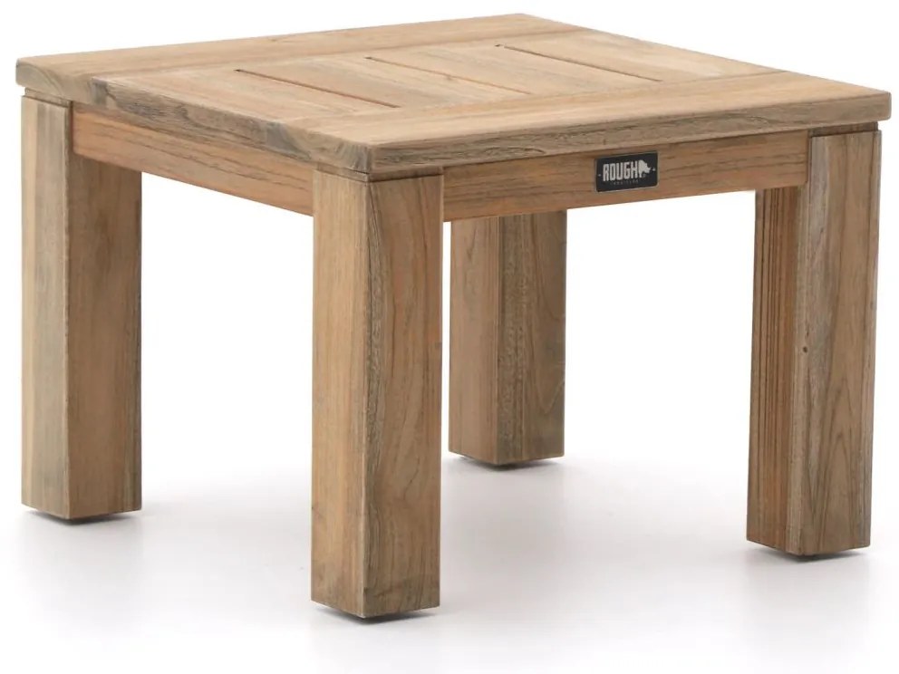 Bijzettafel tuin ROUGH | Vierkant  | Tuintafel Teakhout | 55x55cm | Kees Smit Tuinmeubelen