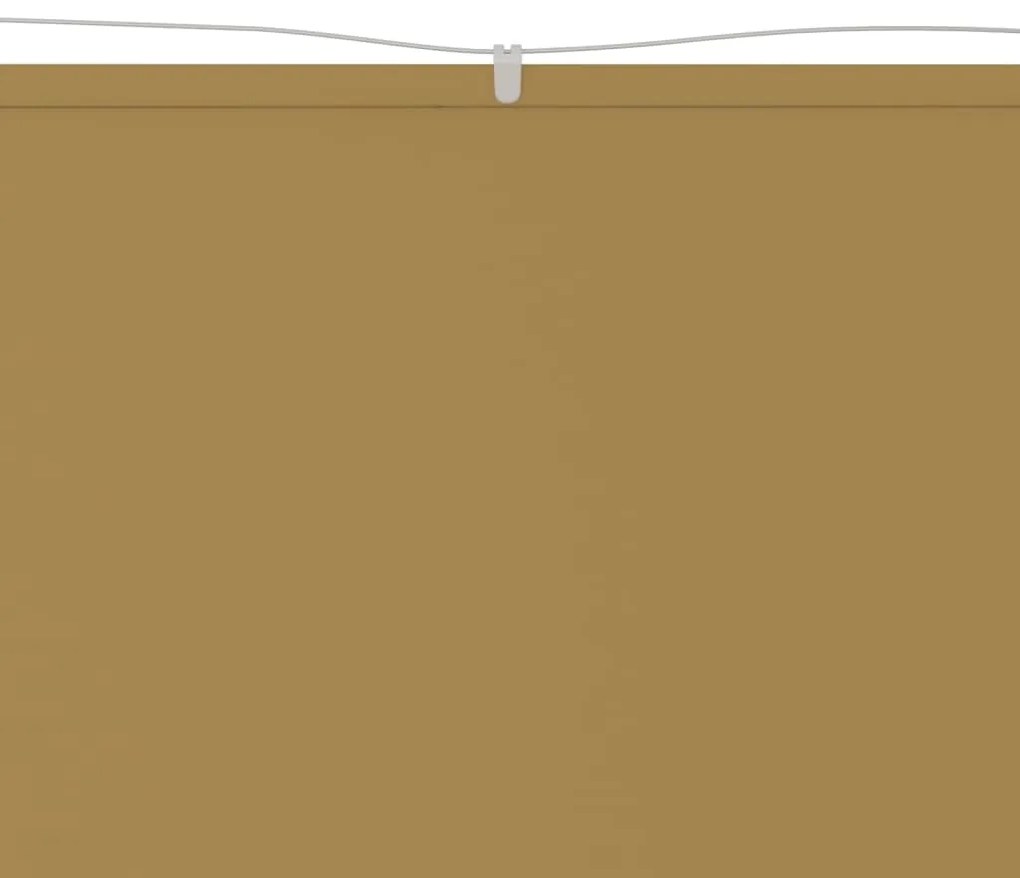 vidaXL Luifel verticaal 100x800 cm oxford stof beige