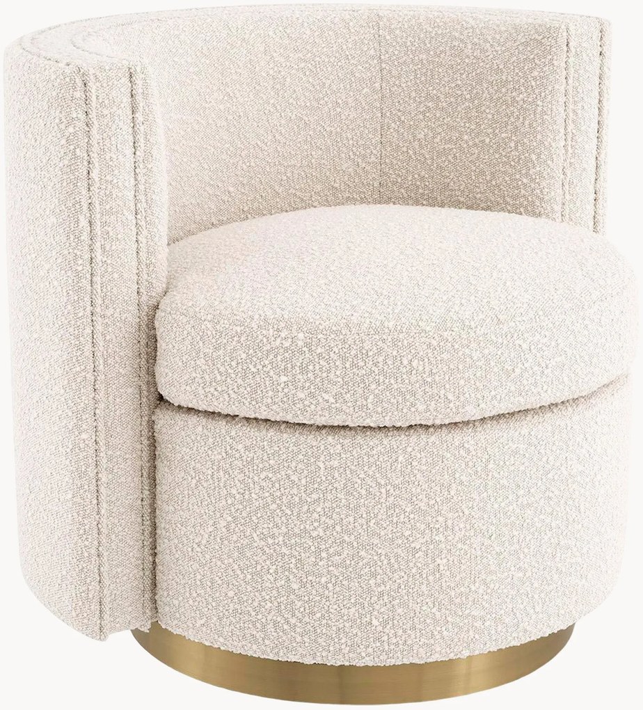 Bouclé draaistoel Amanda