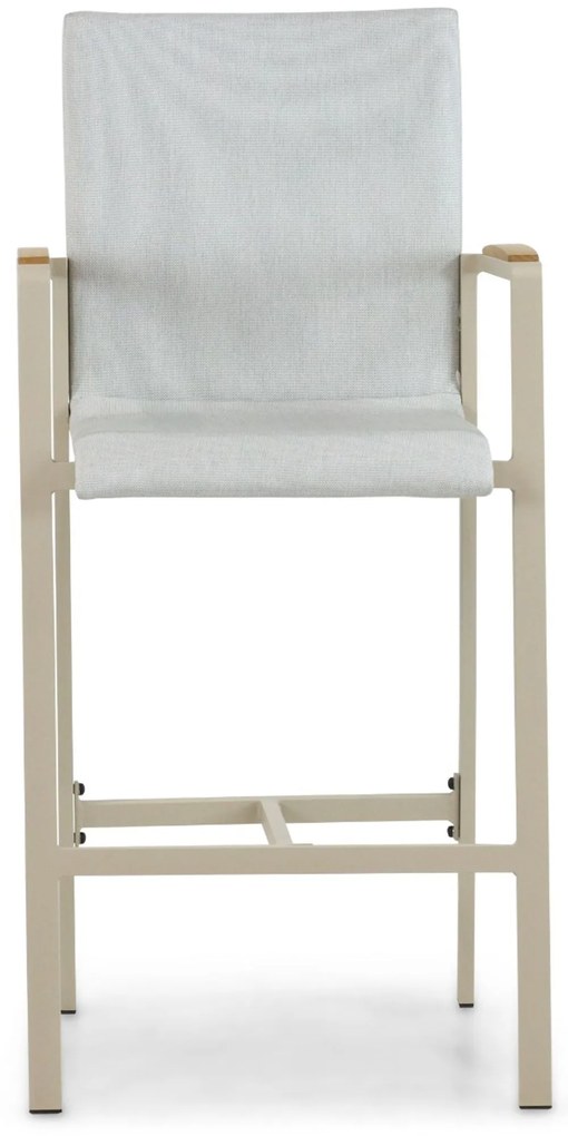 Barstoel Aluminium/textileen Taupe-naturel-bruin Lifestyle Garden Furniture Brandon