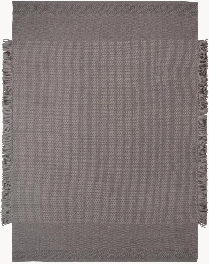 Handgeweven laagpolig wollen vloerkleed Silent
