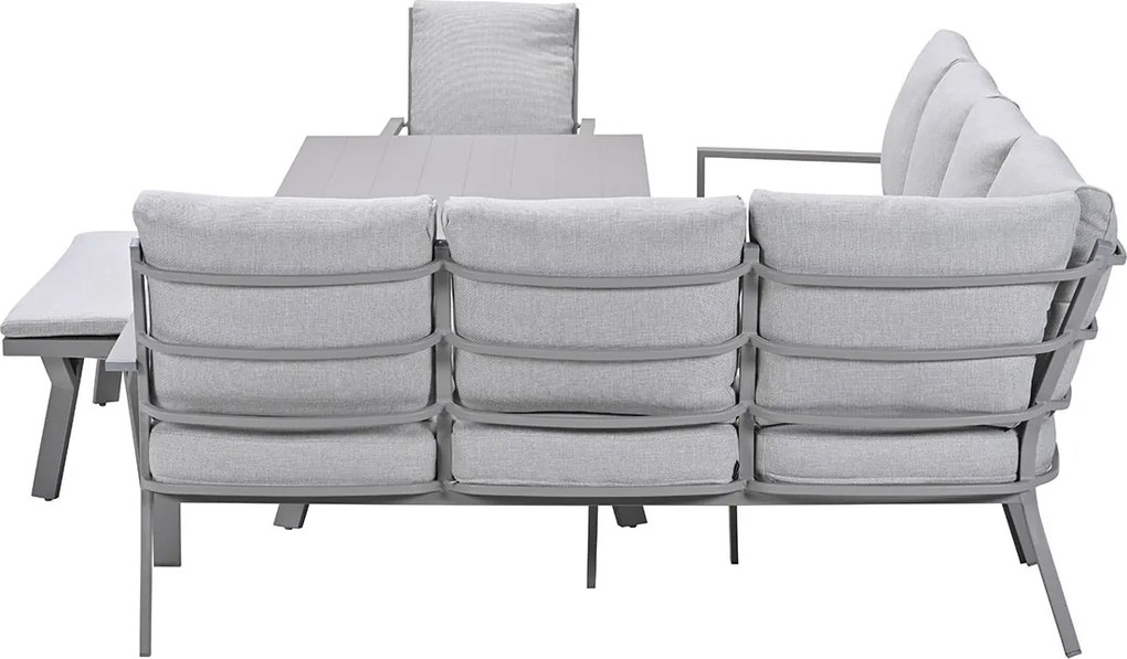 Garden Impressions Senja lounge dining set 5-delig rechts incl. stoel - valley sand