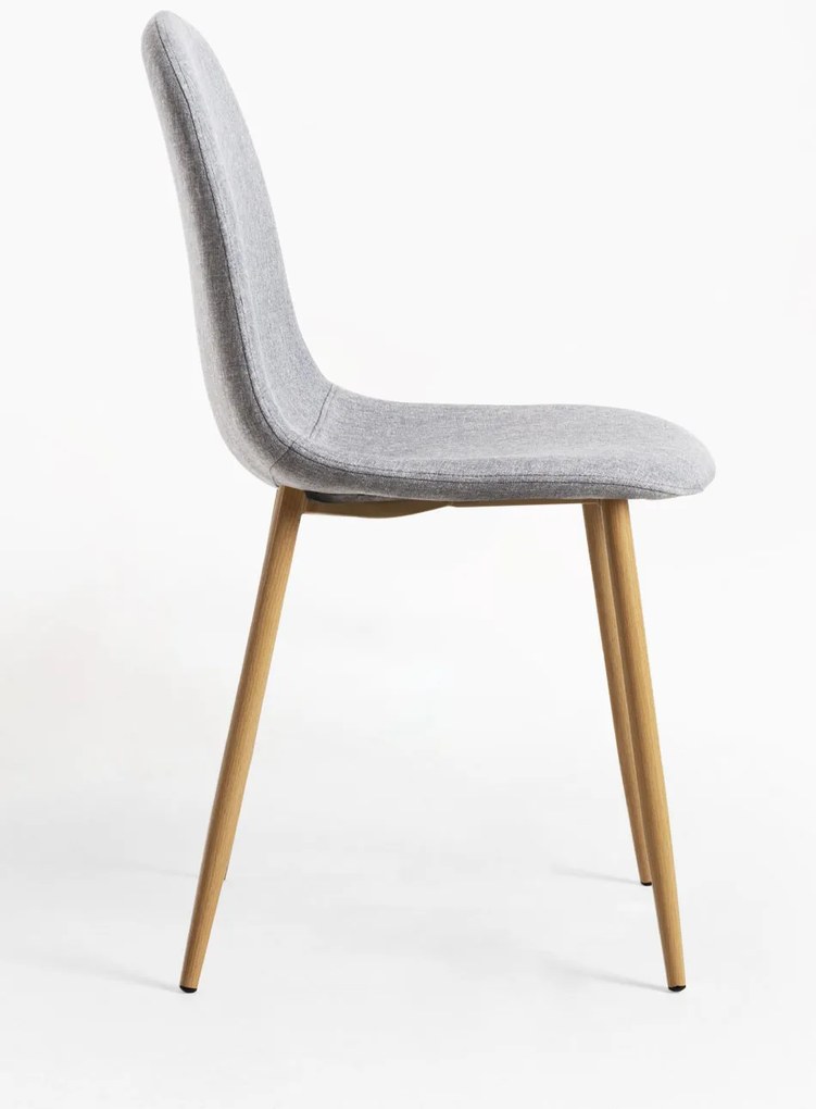 Set 4 Teok Stoffen Stoelen