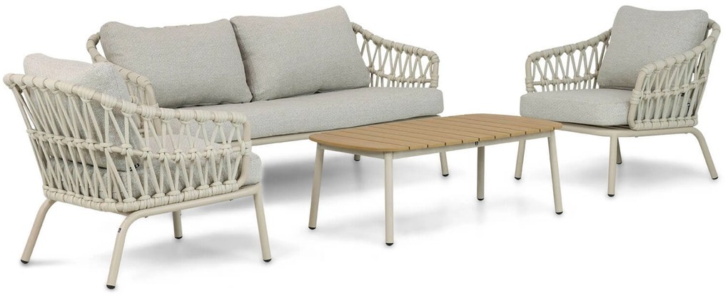 Stoel en Bank Loungeset 5 personen Rope Taupe Coco Barcelona