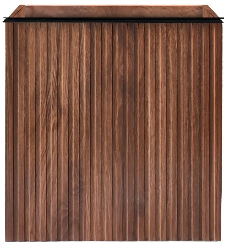 SaniGoods Mika fontein onderkast met ribbelfront 40x22.3x50cm walnoot
