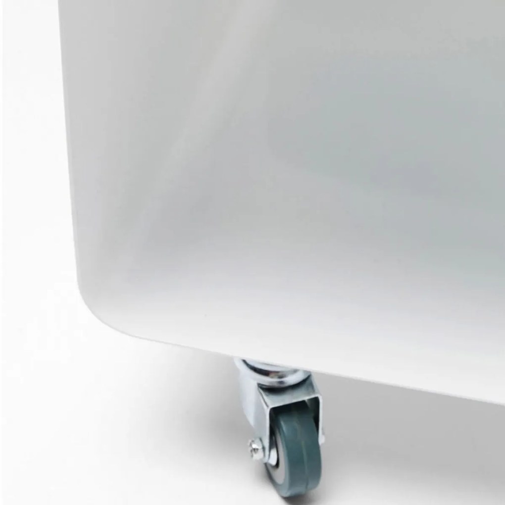 Kare Design Lounge M Verrijdbaar Tv Meubel Wit - 90x42x30cm.