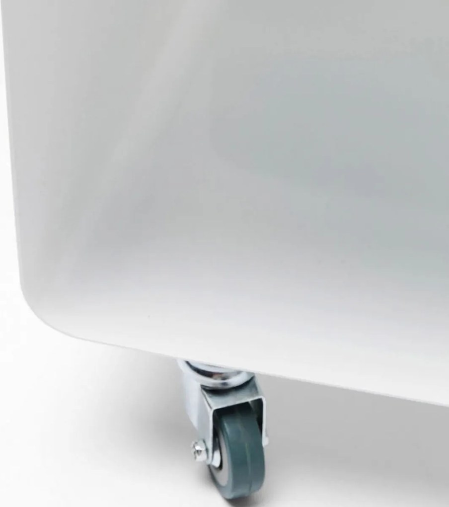 Verrijdbaar Tv Meubel Wit - 90x42x30cm.