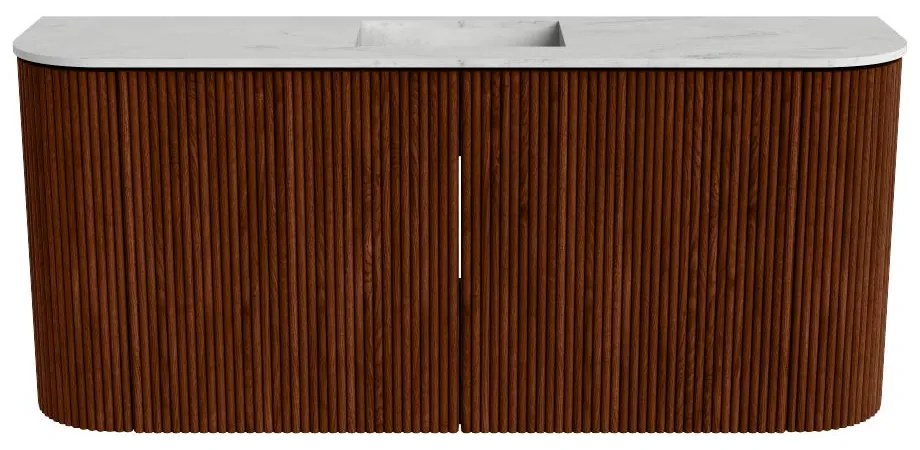 Mondiaz Joya DLux 95cm toiletmeubel ronding links/rechts ruby met wastafel faye midden 1 kraangat opalo