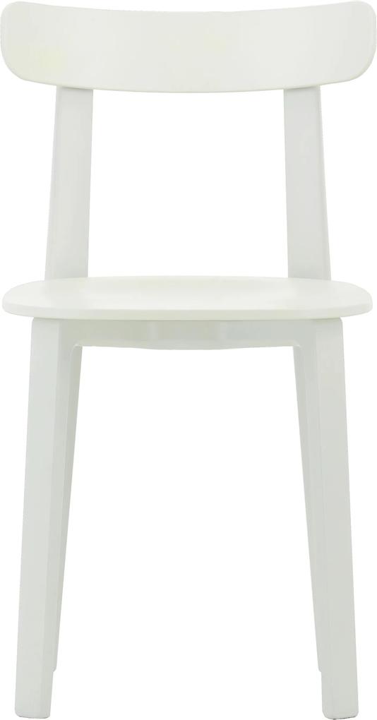 Vitra All Plastic stoel wit tapijtglijders