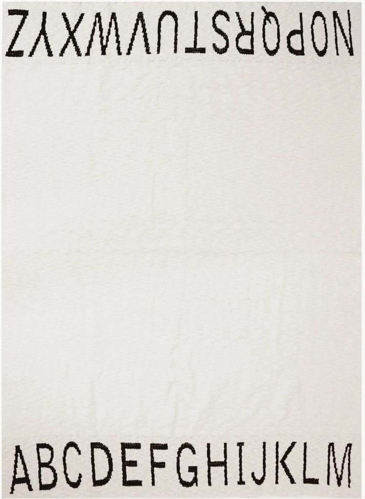 Handgemaakte katoenen babydeken ABC