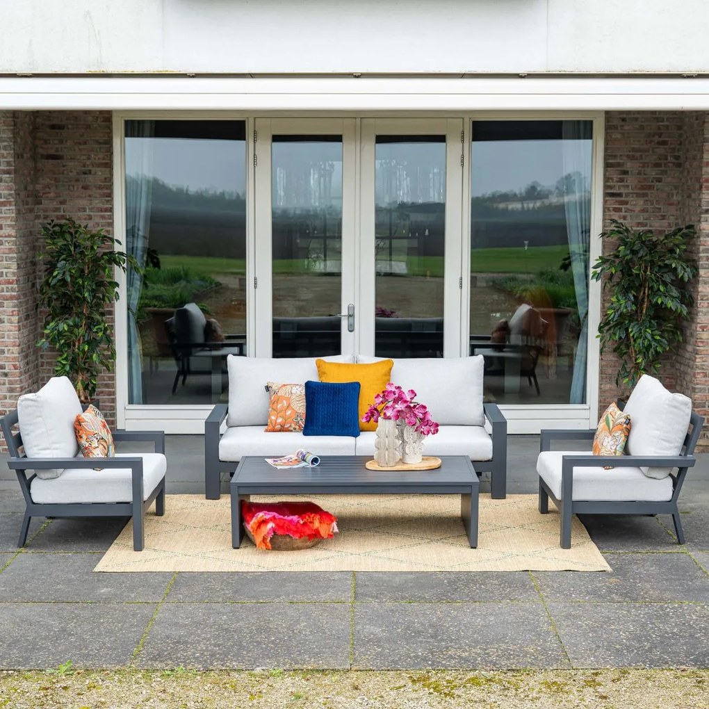 Garden Impressions Sorelli loungetafel 149x82xH41 cm - donker grijs