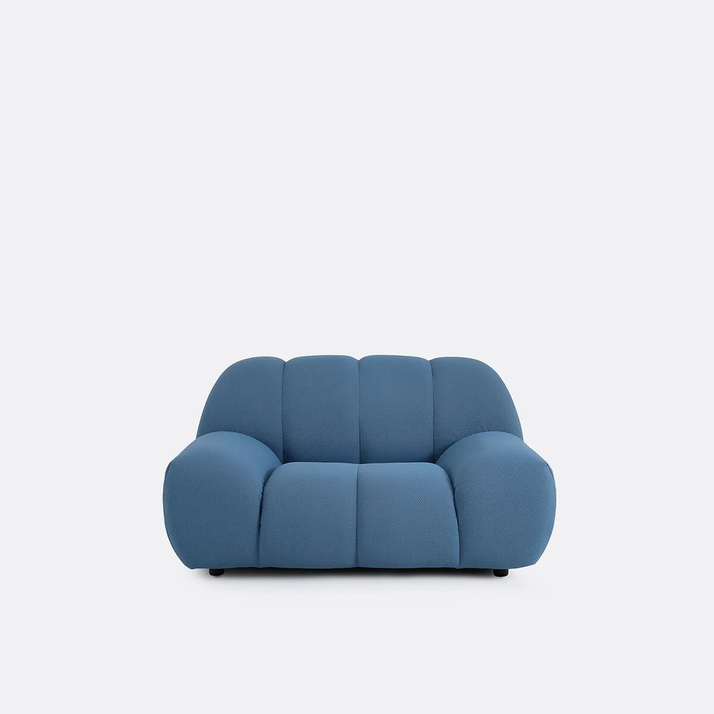 XL fauteuil, gewatteerde stof, NURIA