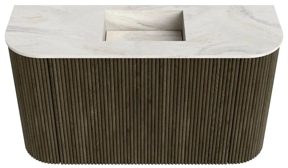 Mondiaz Joya DLux 75cm toiletmeubel ronding links/rechts shadow met wastafel faye midden zonder kraangat ostra