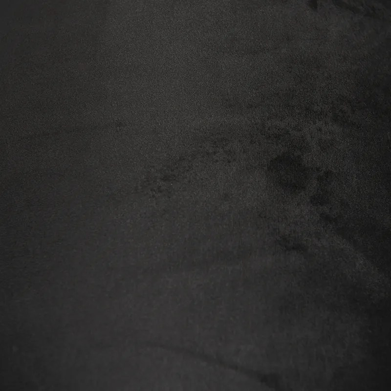 Velours lampenkap zwart 40/40/40 met gouden binnenkant