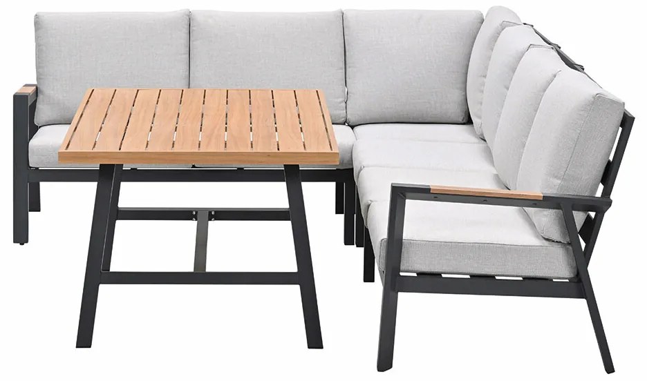 Garden Impressions Lissabon lounge dining set 5-delig - valley sand