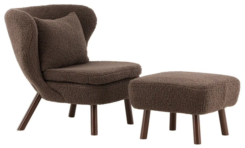 Teddy Fauteuil Met Voetenbank