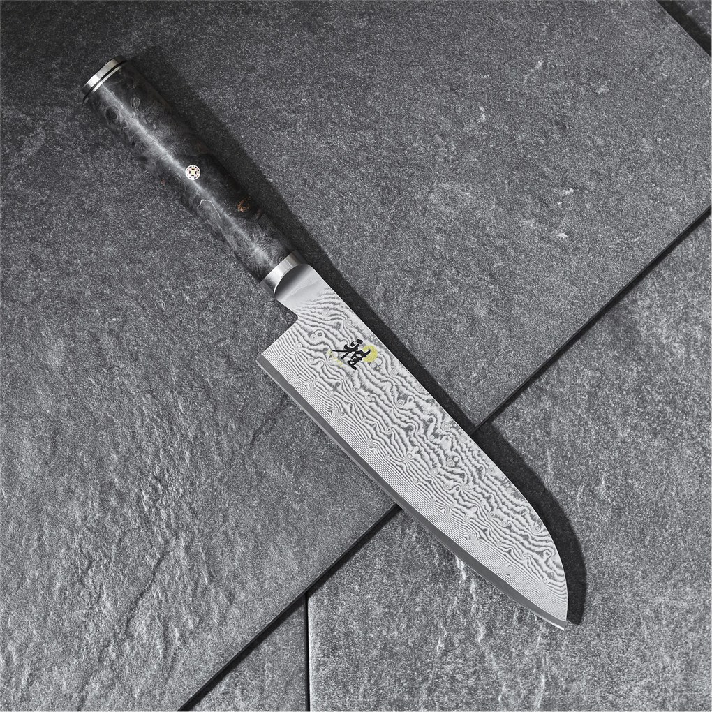 MIYABI BLACK 5000MCD67 Santoku 18 cm - BLACK 5000MCD67 - MIYABI