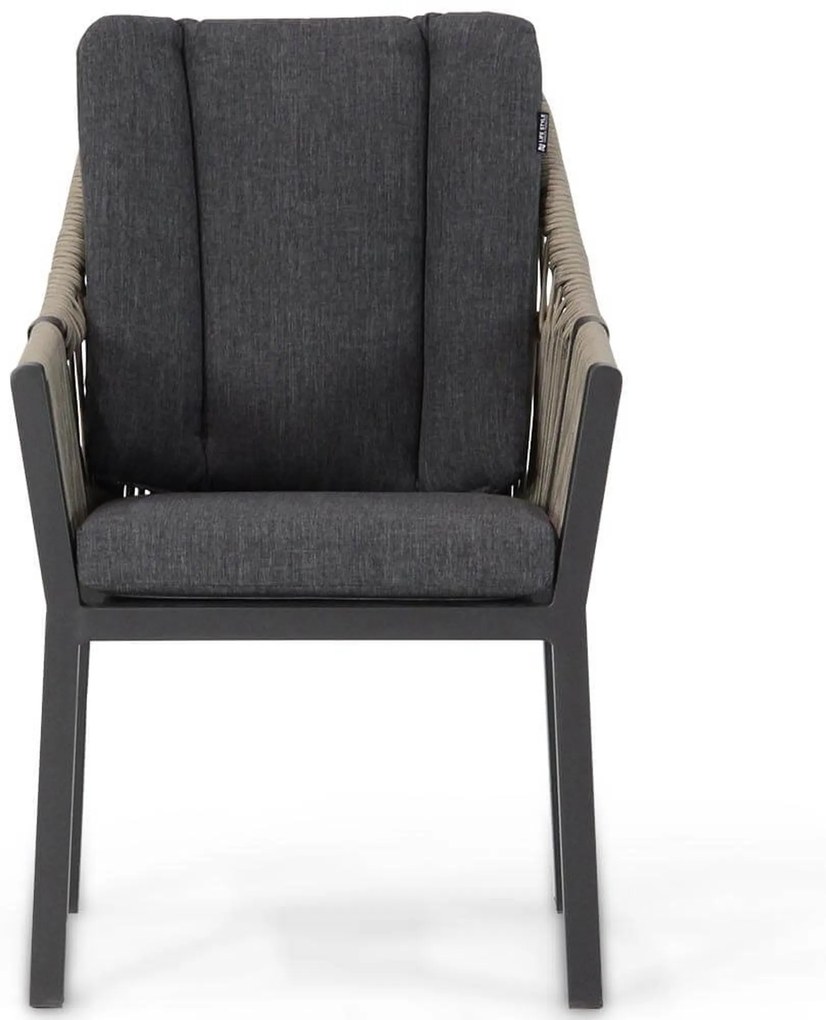 Tuinset 4 personen 90 cm Aluminium/rope Taupe Lifestyle Garden Furniture Verona/Mateo
