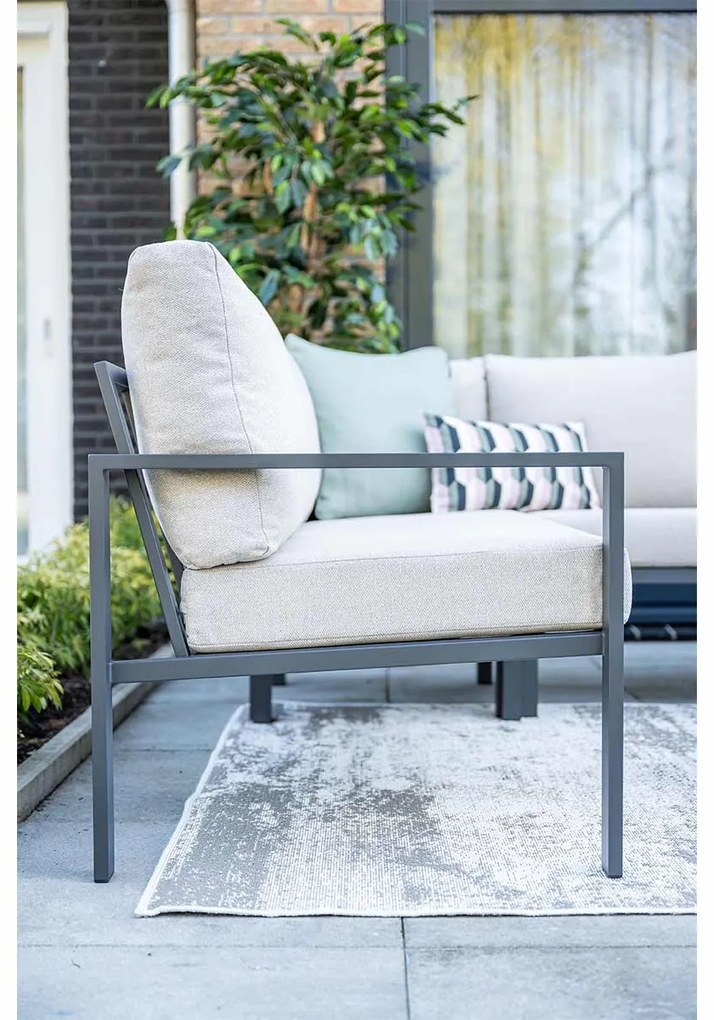 Garden Impressions Durban loungeset hoek 4-delig - desert sand