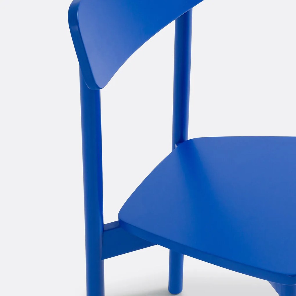 Set van 2 stoelen in gekleurd massief beukenhout, Jodi