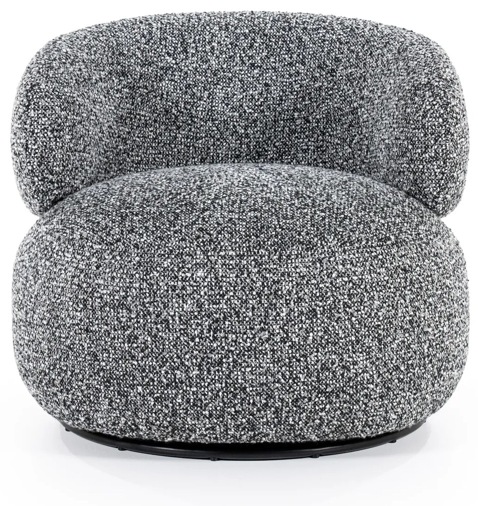 Eleonora Maeve Draaibare Fauteuil Rond Zwart