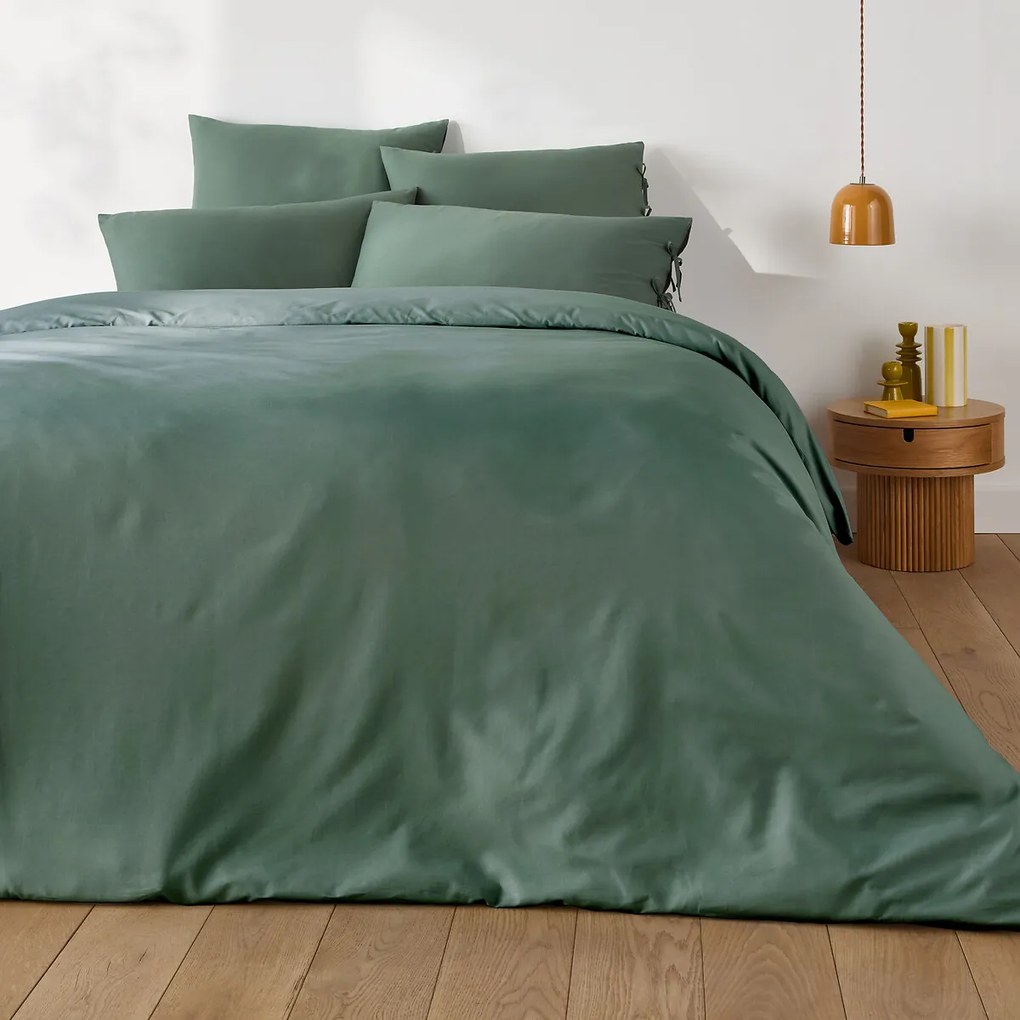 Effen kussensloop te strikken in katoen , Scenario