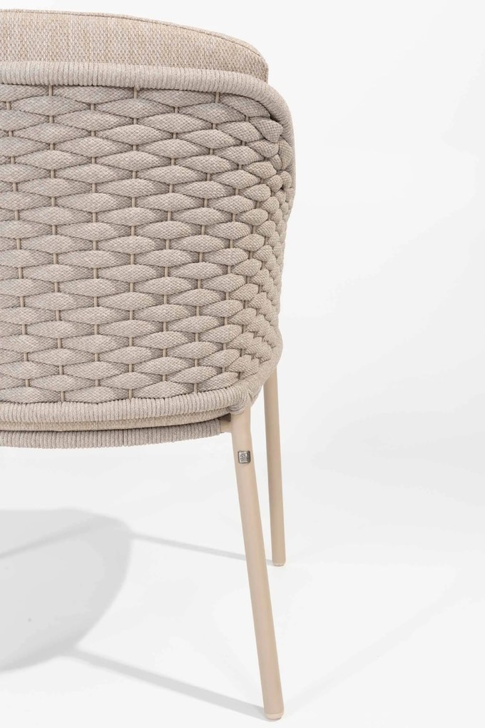 4 Seasons Outdoor Eros dining chair latte      beige weerbestendig