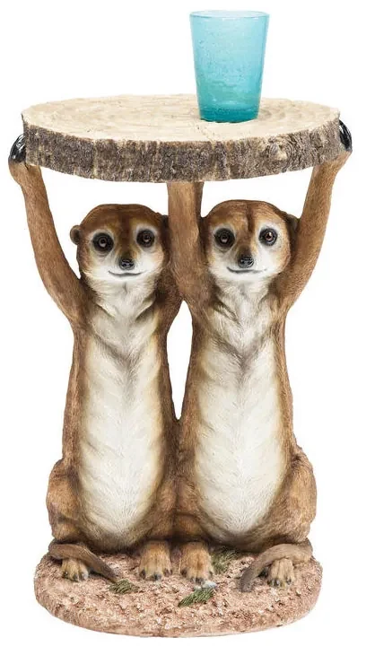 Kare Design Animal Bijzettafeltje Stokstaartjes - 35 X 33cm.