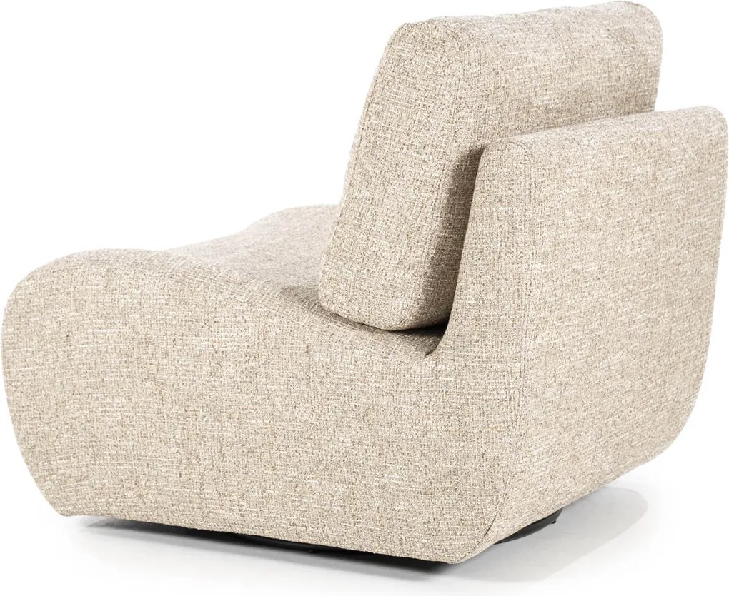 Draaibare Fauteuil Taupe Zonder Armleuning