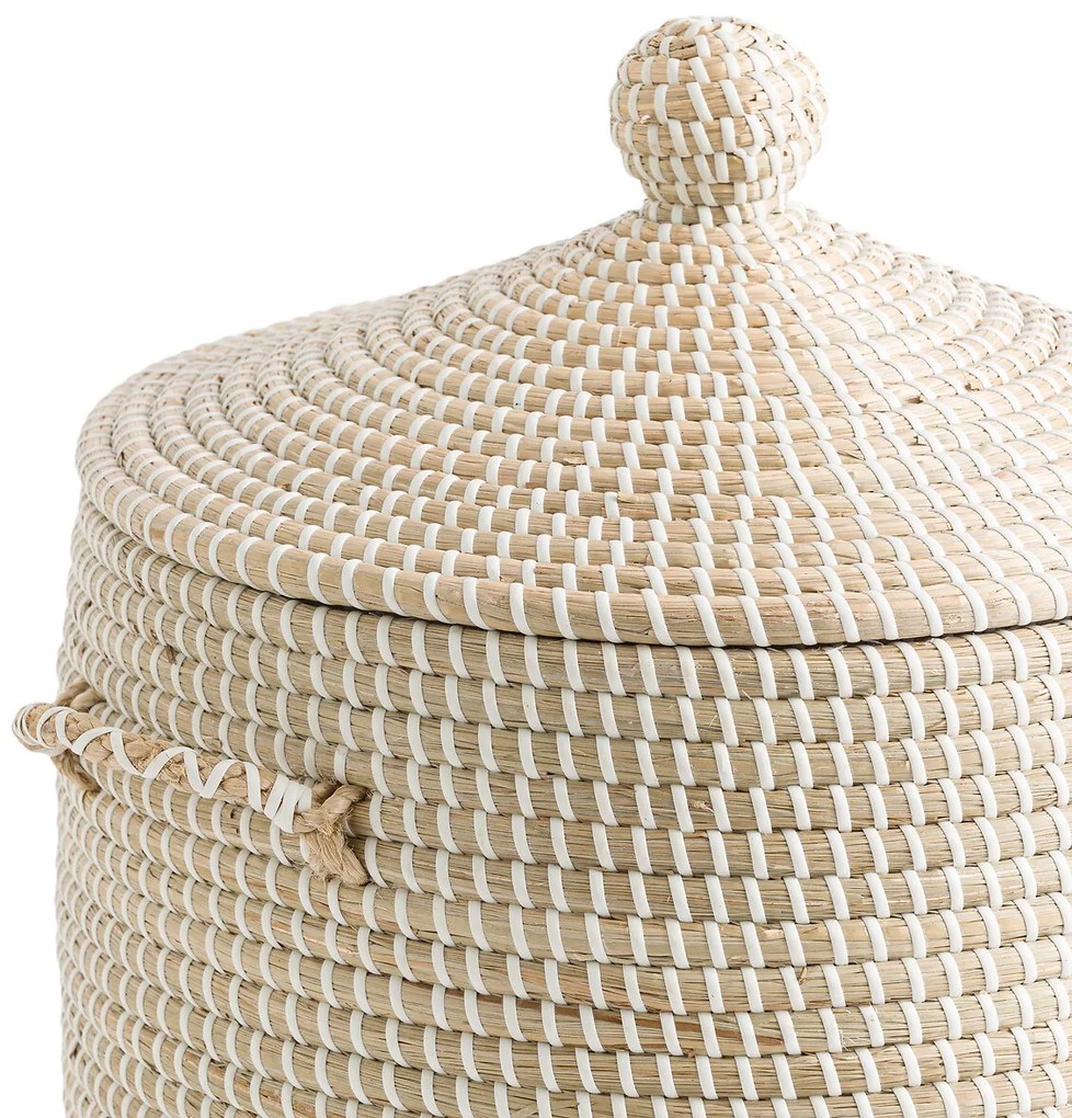 Mand met deksel H45cm, Natala