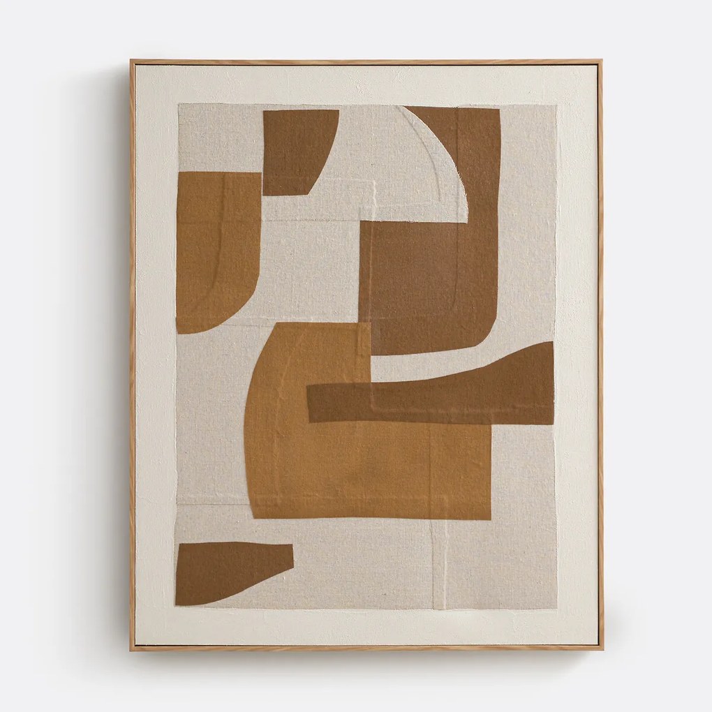 Ingelijst linnen doek, lengte 80 x hoogte 100 cm, SEPYA