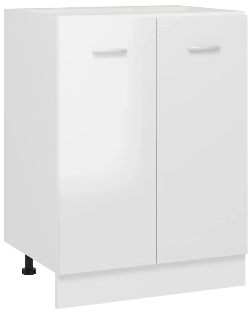 vidaXL Onderkast 60x46x81,5 cm bewerkt hout hoogglans wit