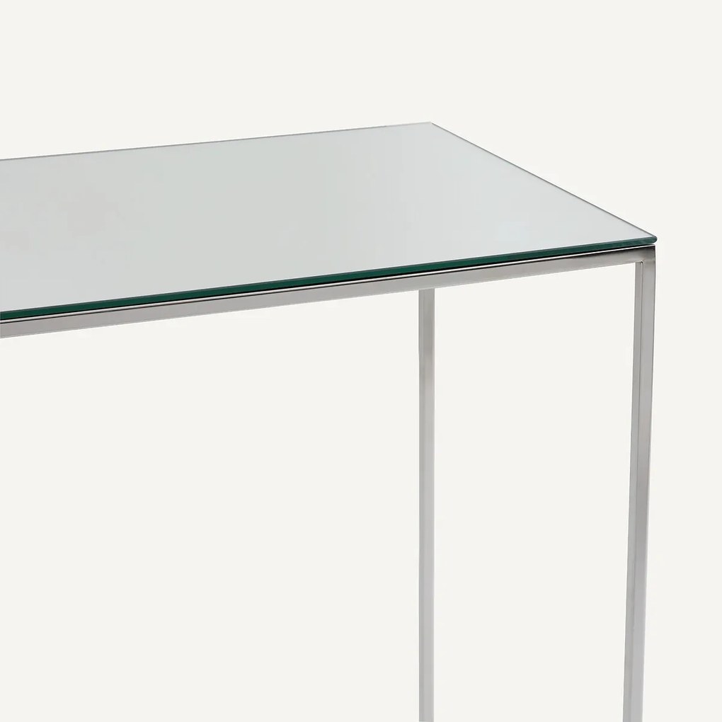 Verchroomde metalen spiegelconsole, MAHAUT