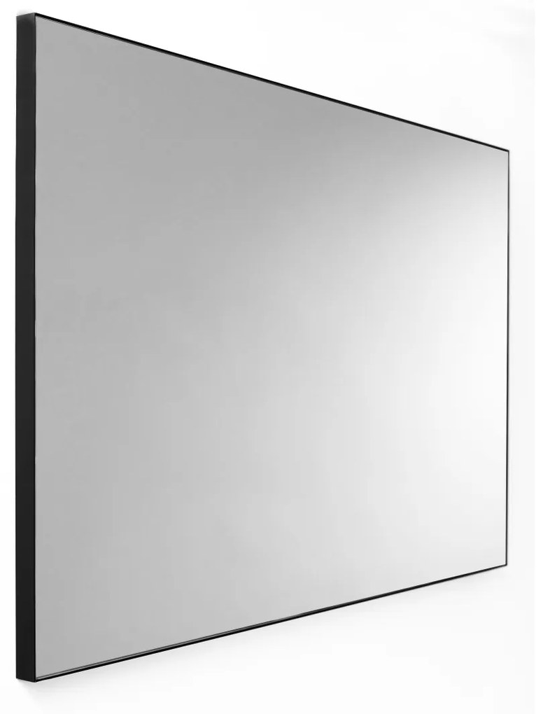 Wandspiegel Van Marcke Frame Zonder Verlichting 100x70 cm Glas En Zwart Aluminium Kader