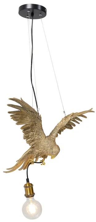 Kare Design Parrot Gouden Papegaai Hanglamp