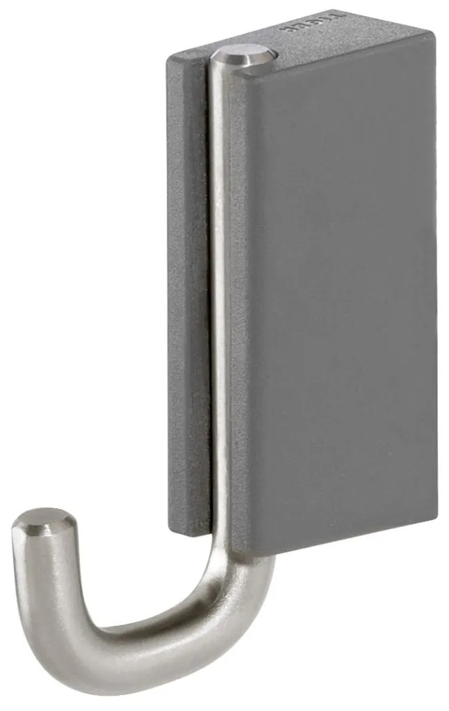 Tiger Cliqit haak klein donkergrijs/RVS
