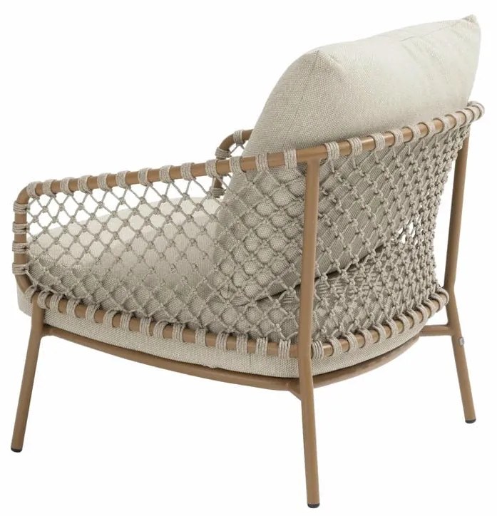 4 Seasons Outdoor Martinique loungestoel amber Loungestoel beige weerbestendig