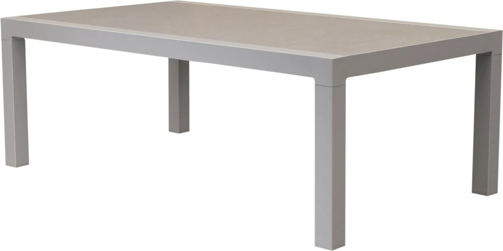 Vegas lounge tuintafel aluminium latte 120x70xH43 cm sintered stone
