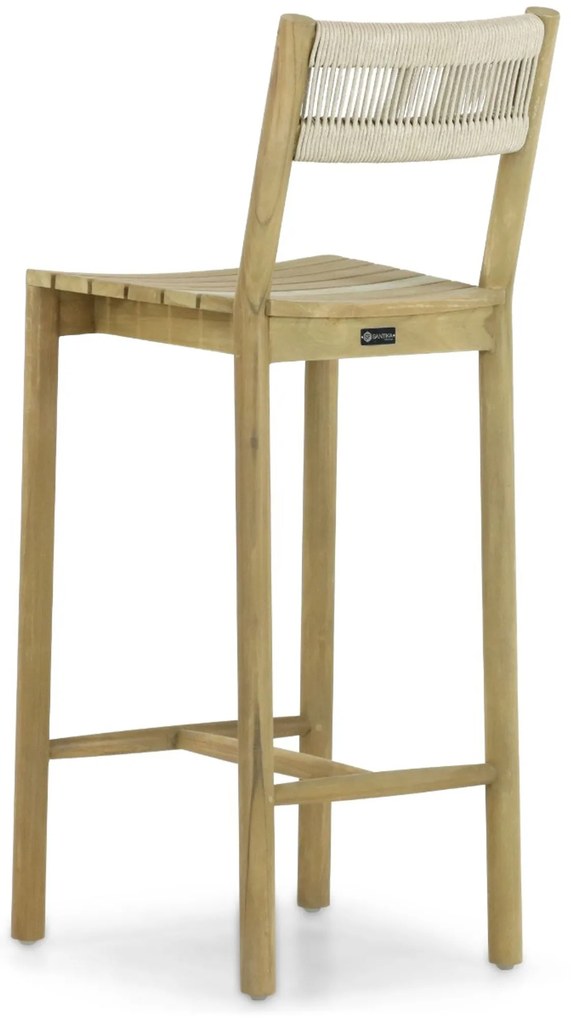 Barstoel Teak Old teak greywash Santika Suka