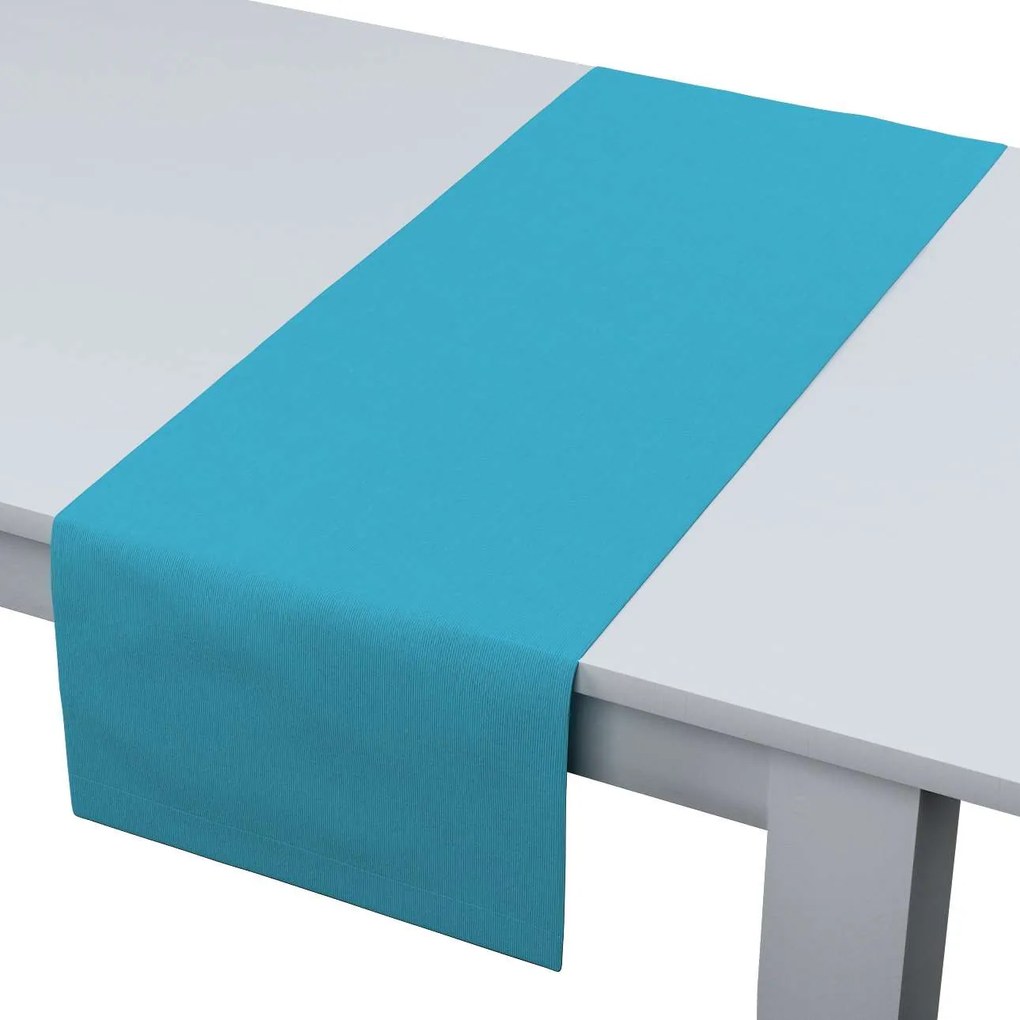 Rechthoekige tafelloper, azuurblauw