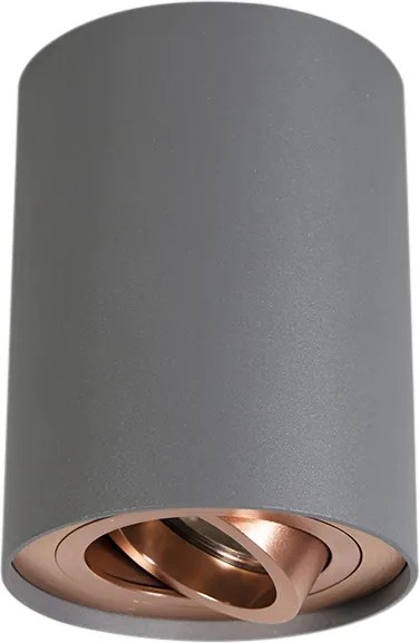 Smart spot grijs met koper incl. GU10 WiFi lichtbron - Rondoo Up