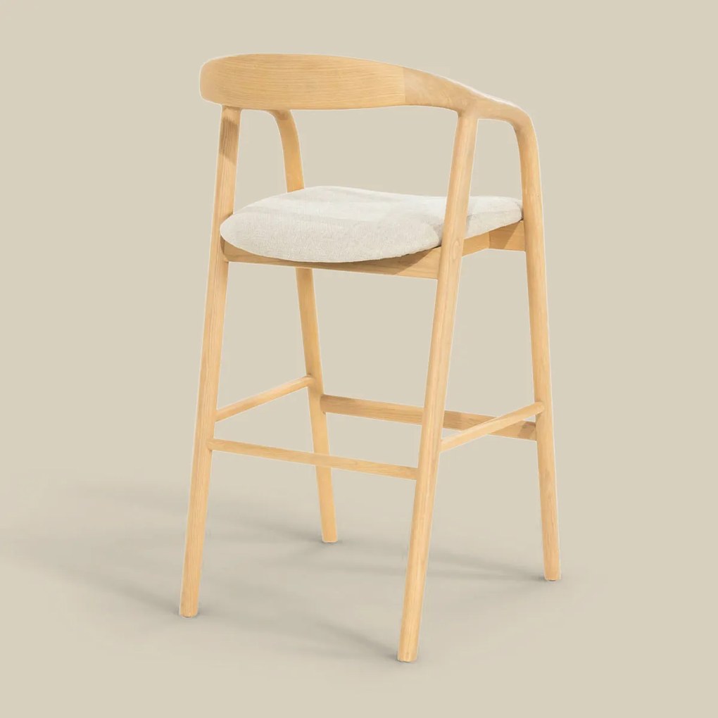 Barkruk Hout Wabi Sabi Stijl Naturel
