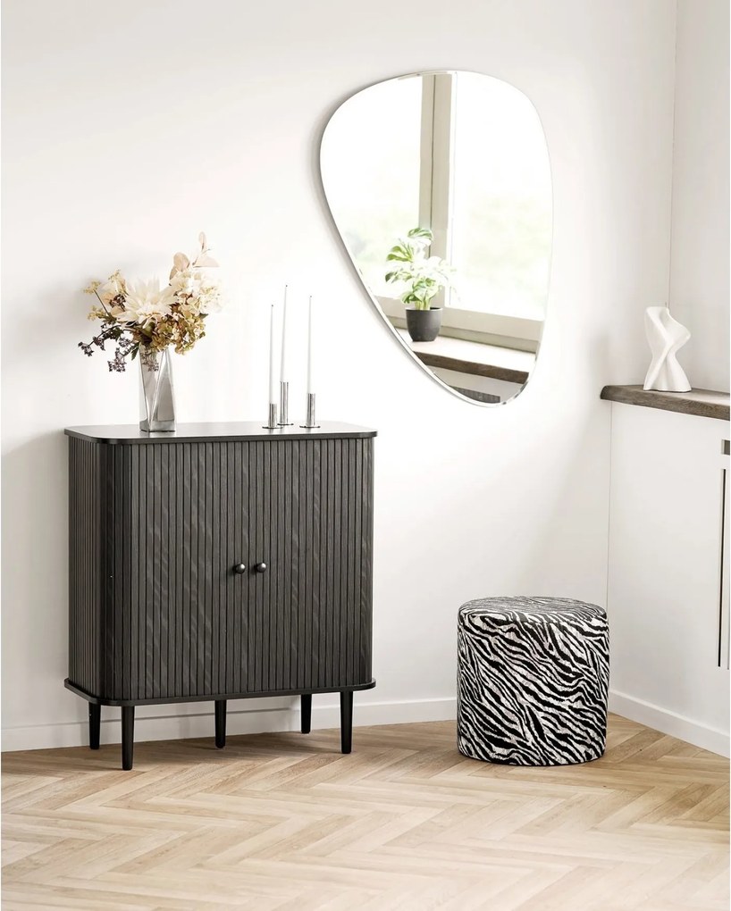 Kimberley Poef Jacquard - Black/White