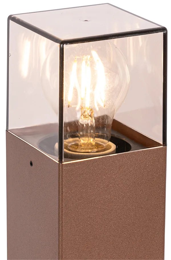 Buitenlamp 70 cm roestbruin met grondpin en kabelmof - Denmark