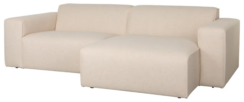 Zuiver Milka Sand Moderne Bank Met Chaise Longue Rechts Zandkleur