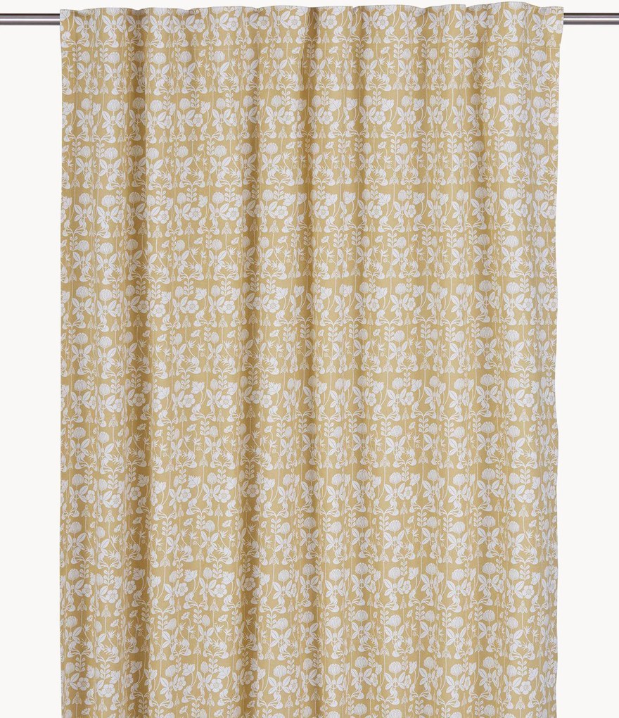 Katoenen ondoorzichtige multibandgordijnen De Mina, 2-delig, B 140 cm