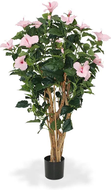 Hibiscus Deluxe 100 cm roze
