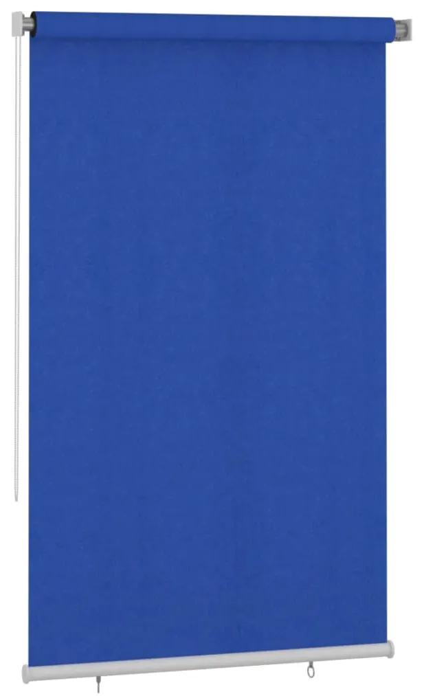 vidaXL Rolgordijn voor buiten 140x230 cm HDPE blauw