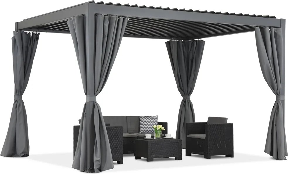 Lagos Premium 3x3 Garden Point vrijstaande terraspergola antraciet